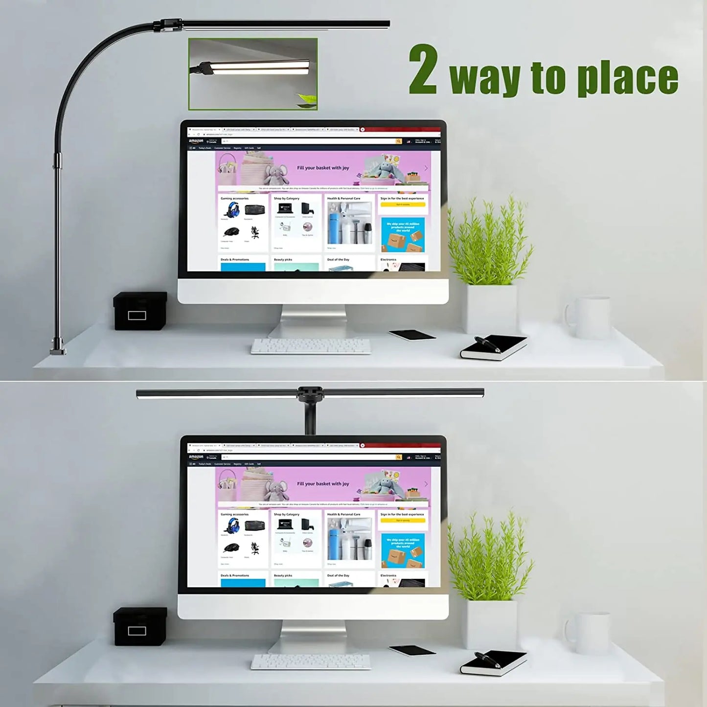 Dual Head LED Desk Lamp