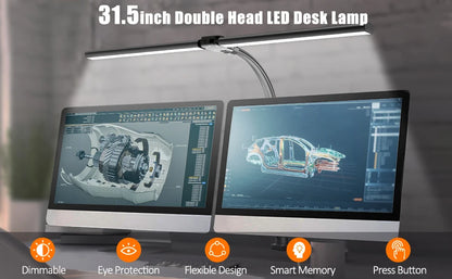 Dual Head LED Desk Lamp