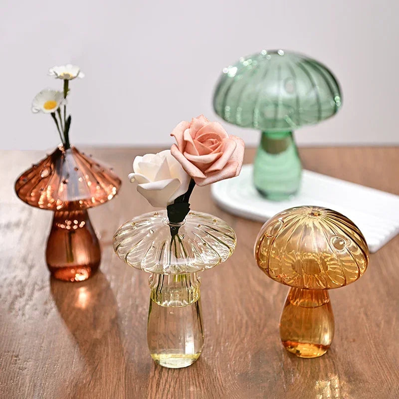 Mushroom Glass Vase