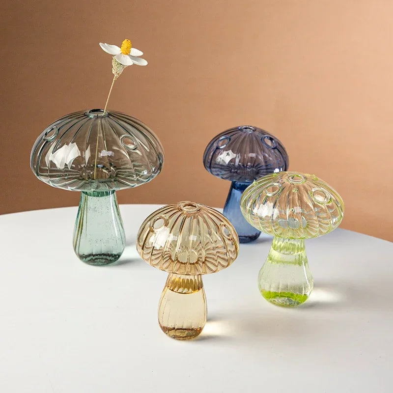 Mushroom Glass Vase