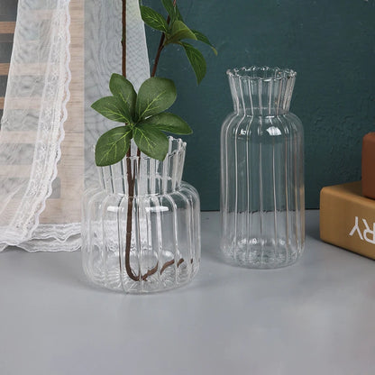 Striped Glass Vase